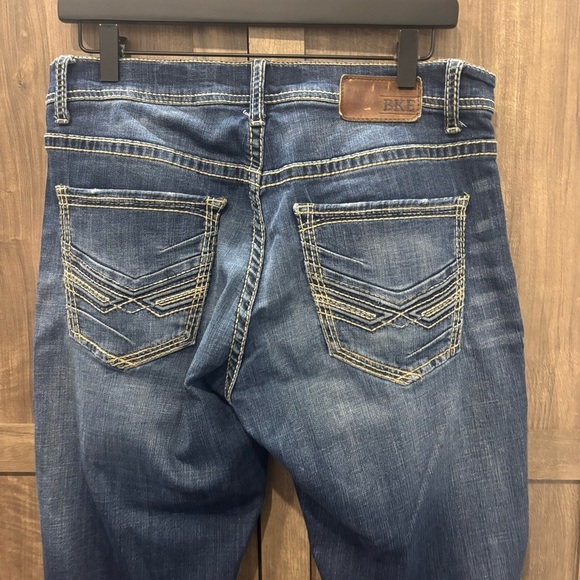 BKE Jake Straight Legs Men’s 33L Blue Denim Jeans - Picture 7 of 10